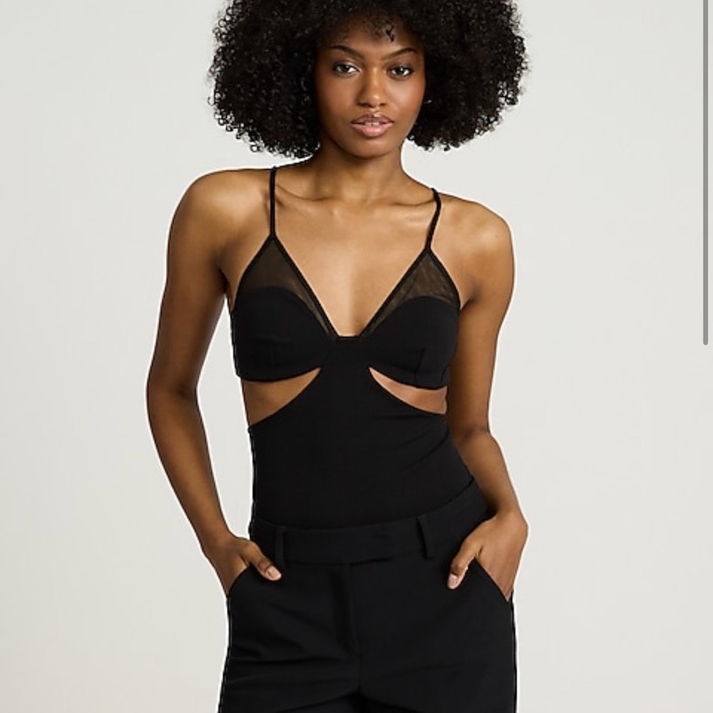 Express Black Cutout Bodysuit